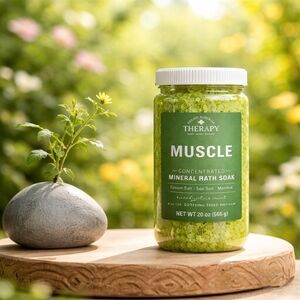 Therapy Muscle Mineral Bath Soak with Green Epsom Salt